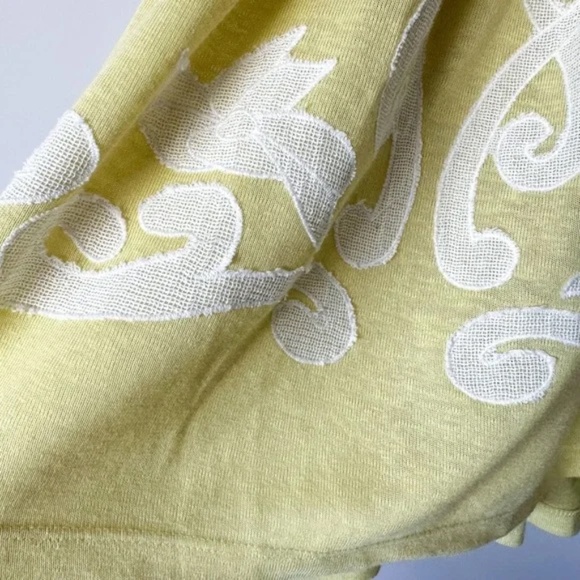 Free People Lime Embroidered Flowy Tank Top - Picture 4 of 7